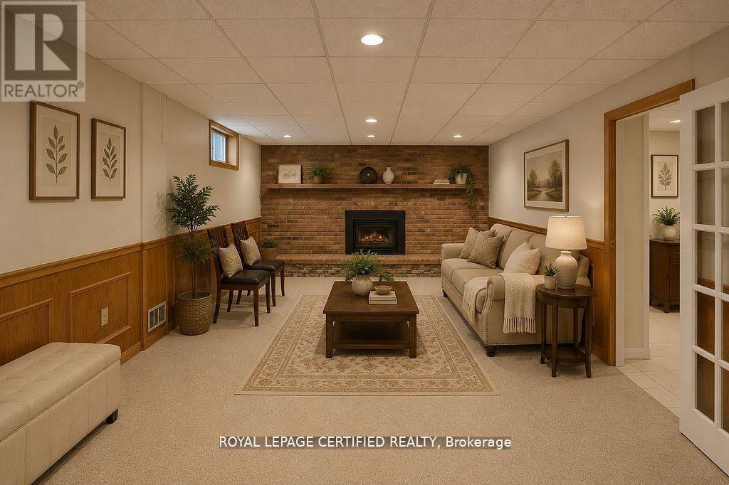 35 Trenholme Crescent, Hamilton, ON - Indoor With Fireplace