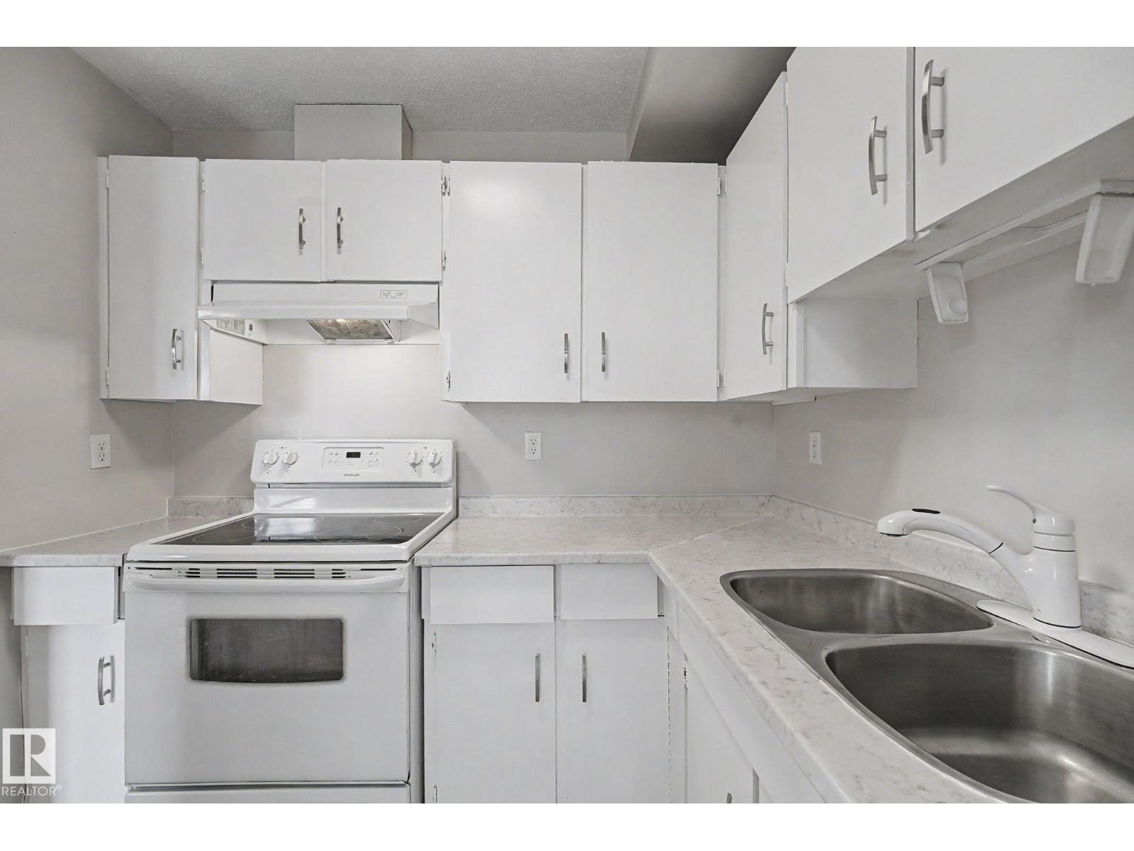 1096 Knottwood Rd E Nw, Edmonton, AB - Indoor Photo Showing Kitchen With Double Sink