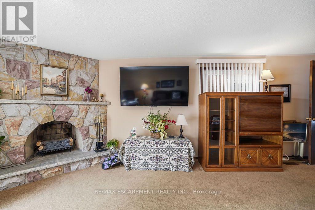 229 East 8Th Street, Hamilton, ON - Indoor Photo Showing Living Room With Fireplace