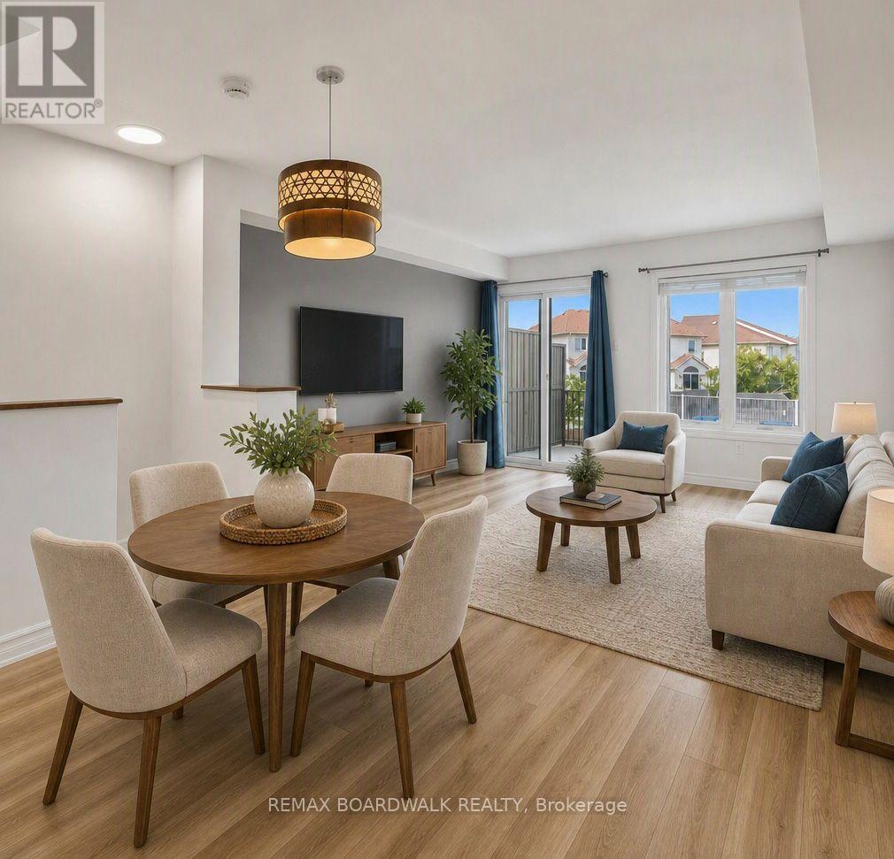 Virtually staged dining/living area - 2330 Esprit Drive, Ottawa, ON - Indoor