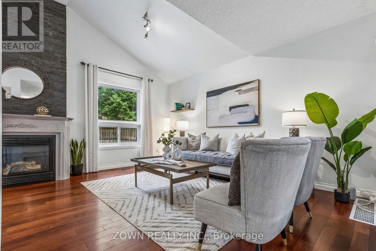 60 Marl Meadow Drive, Kitchener, ON - Indoor Photo Showing Living Room With Fireplace