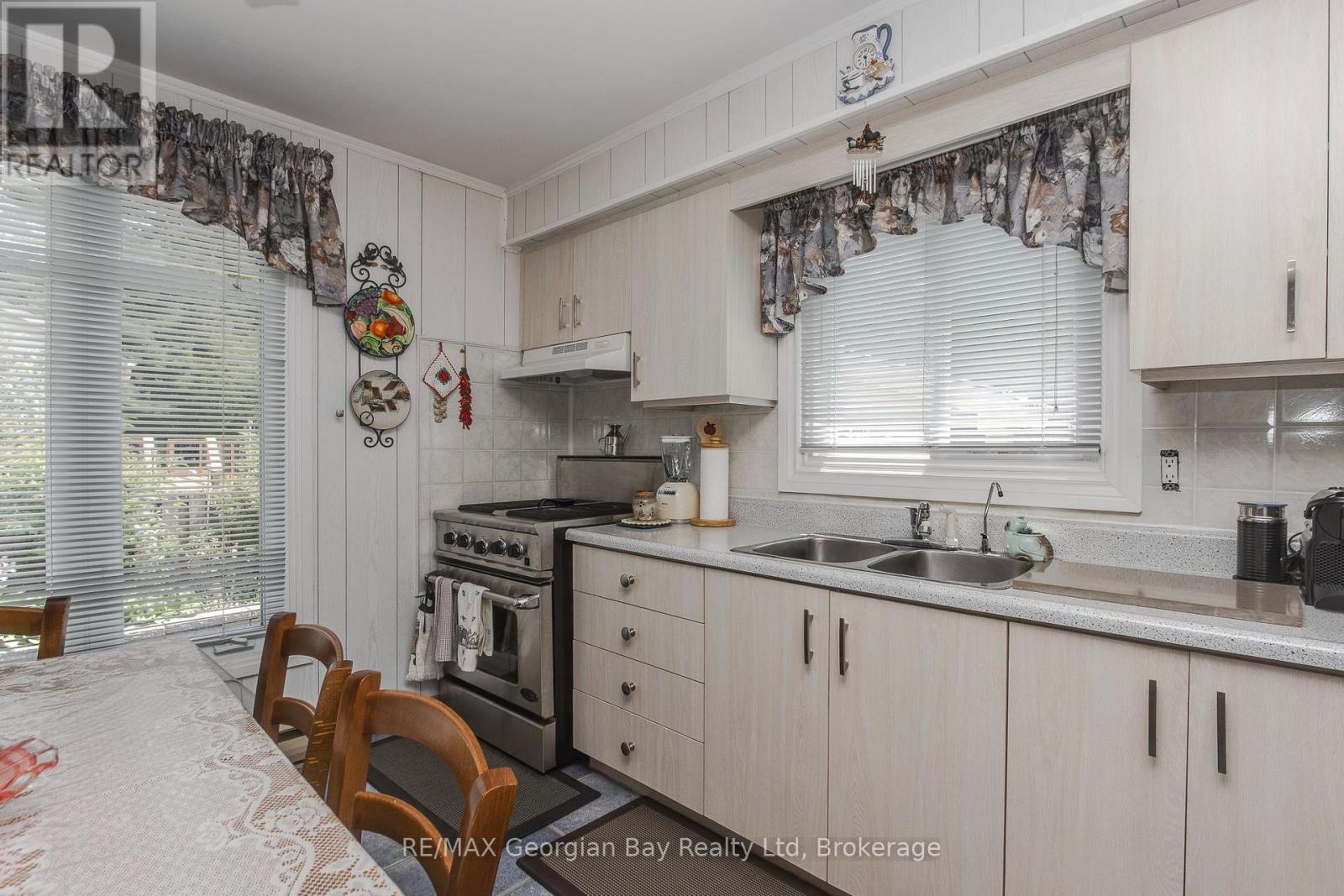 3 Brookside Drive, Tiny, ON - Indoor Photo Showing Kitchen With Double Sink