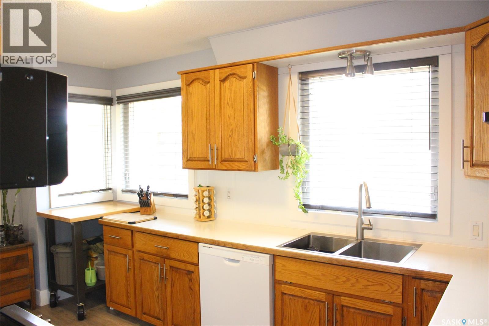 265 Saskatchewan Street, Central Butte, SK - Indoor Photo Showing Kitchen With Double Sink