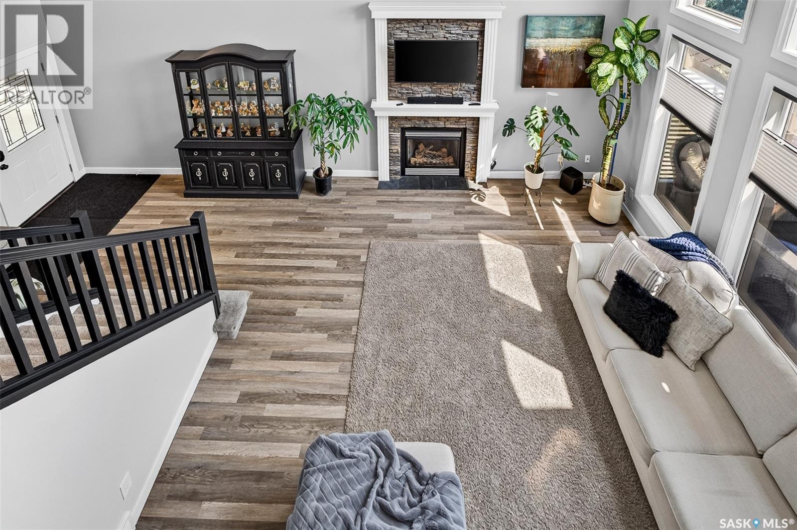 69 Goldenglow Drive, Moose Jaw, SK - Indoor With Fireplace
