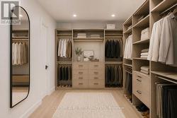 Virtual rendering of principal bedroom closet - 