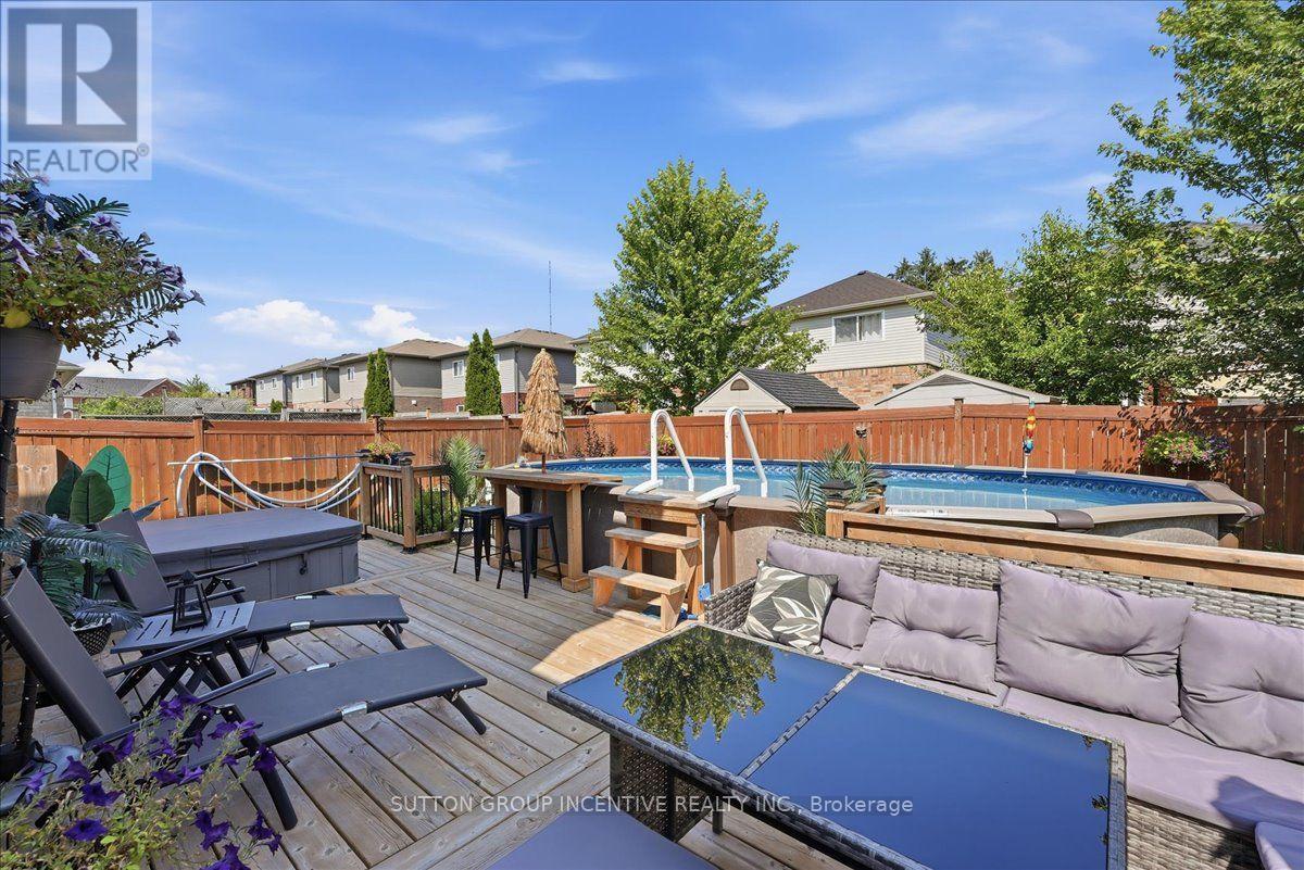 17 White Crescent, Barrie, ON - Outdoor With Above Ground Pool With Deck Patio Veranda