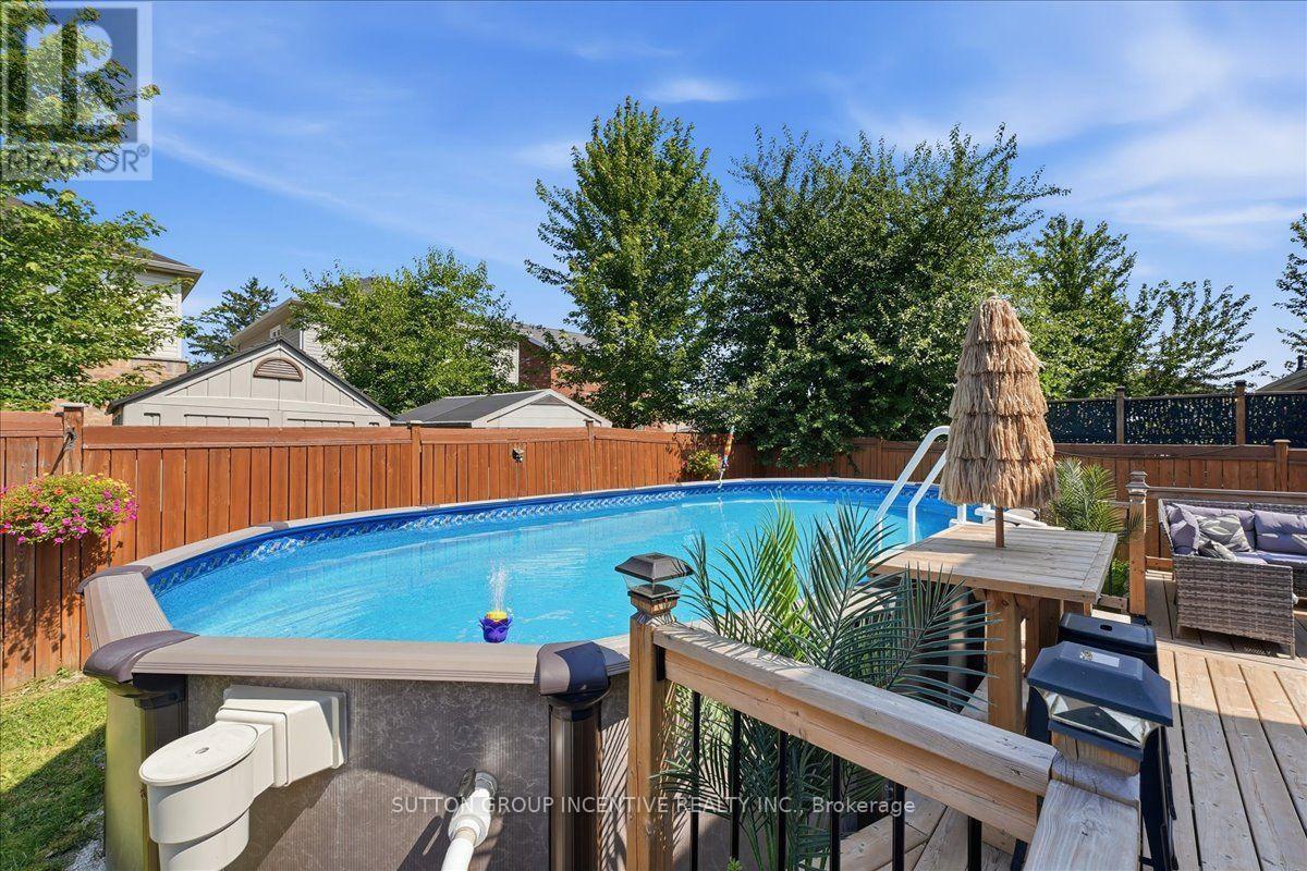 17 White Crescent, Barrie, ON - Outdoor With Above Ground Pool With Deck Patio Veranda
