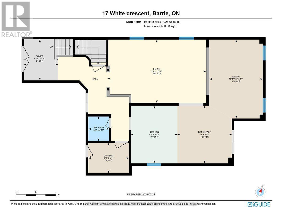 Main level floorplan - 17 White Crescent, Barrie, ON - Other