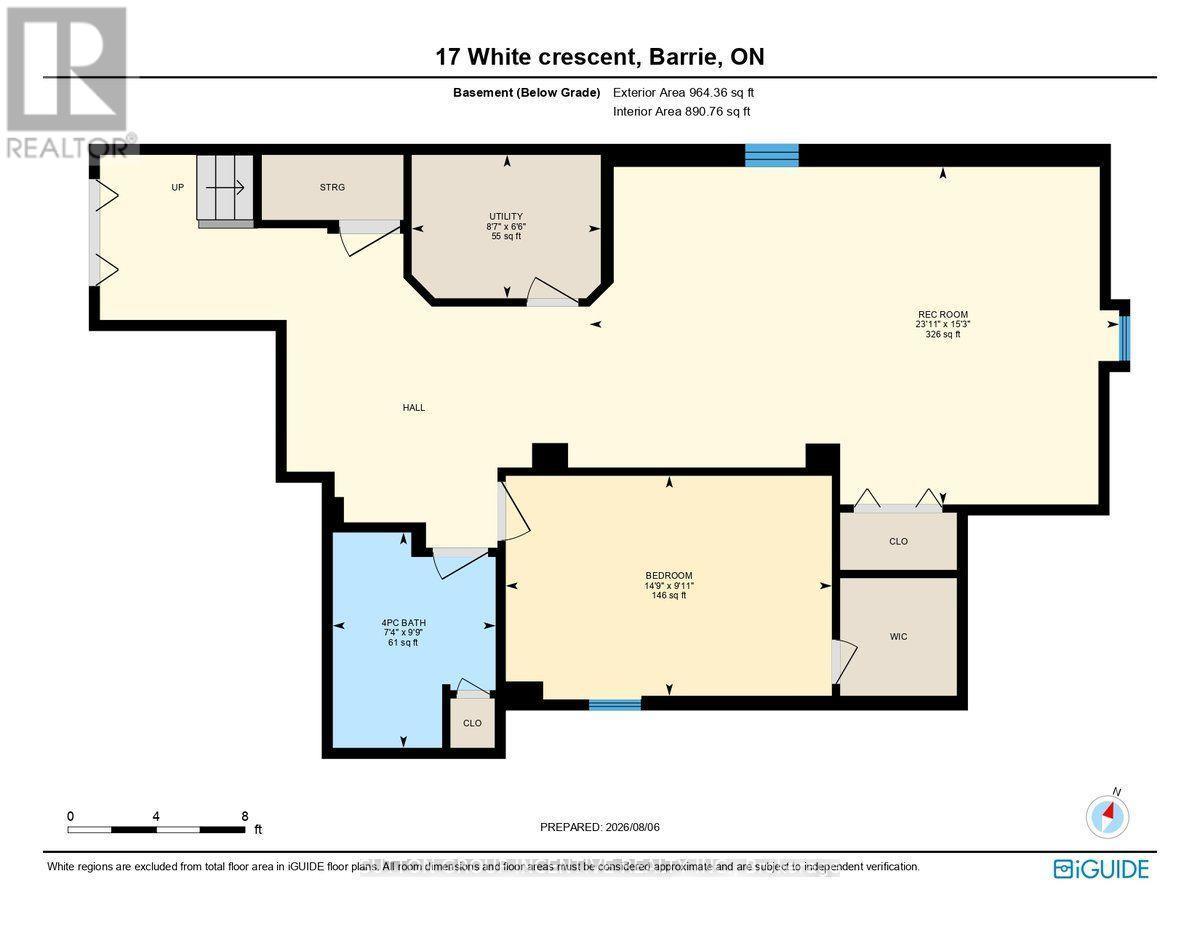 Lower level floor plan - 17 White Crescent, Barrie, ON - Other