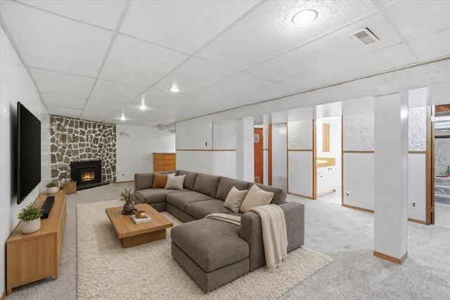 73 Baxter Bay, Winnipeg, MB - Indoor Photo Showing Other Room With Fireplace
