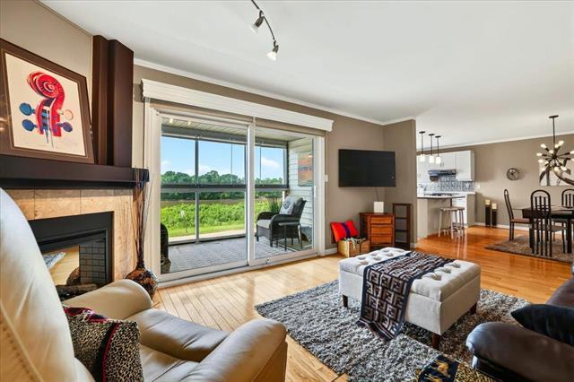 108-60 Dunkirk Dr, Winnipeg, MB - Indoor Photo Showing Living Room With Fireplace