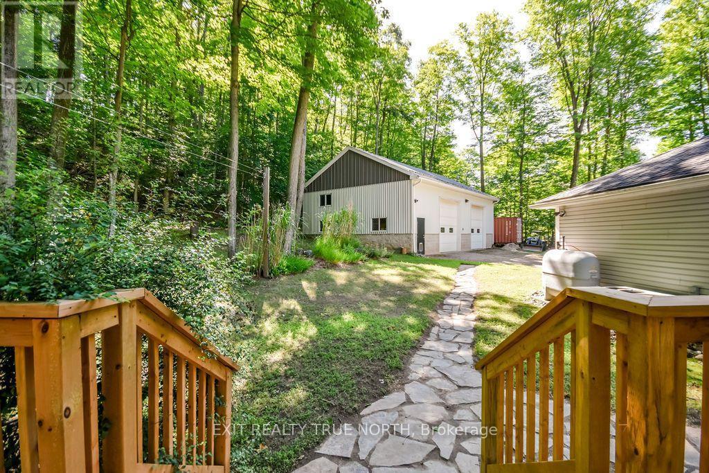3889 Baseline Road, Springwater, ON - Outdoor With Deck Patio Veranda With Exterior