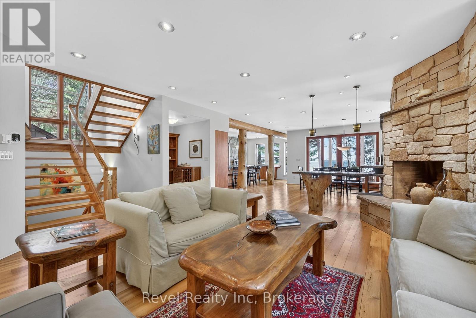 Custom designed and open concept - 12 Walker Road, Tiny, ON - Indoor Photo Showing Living Room