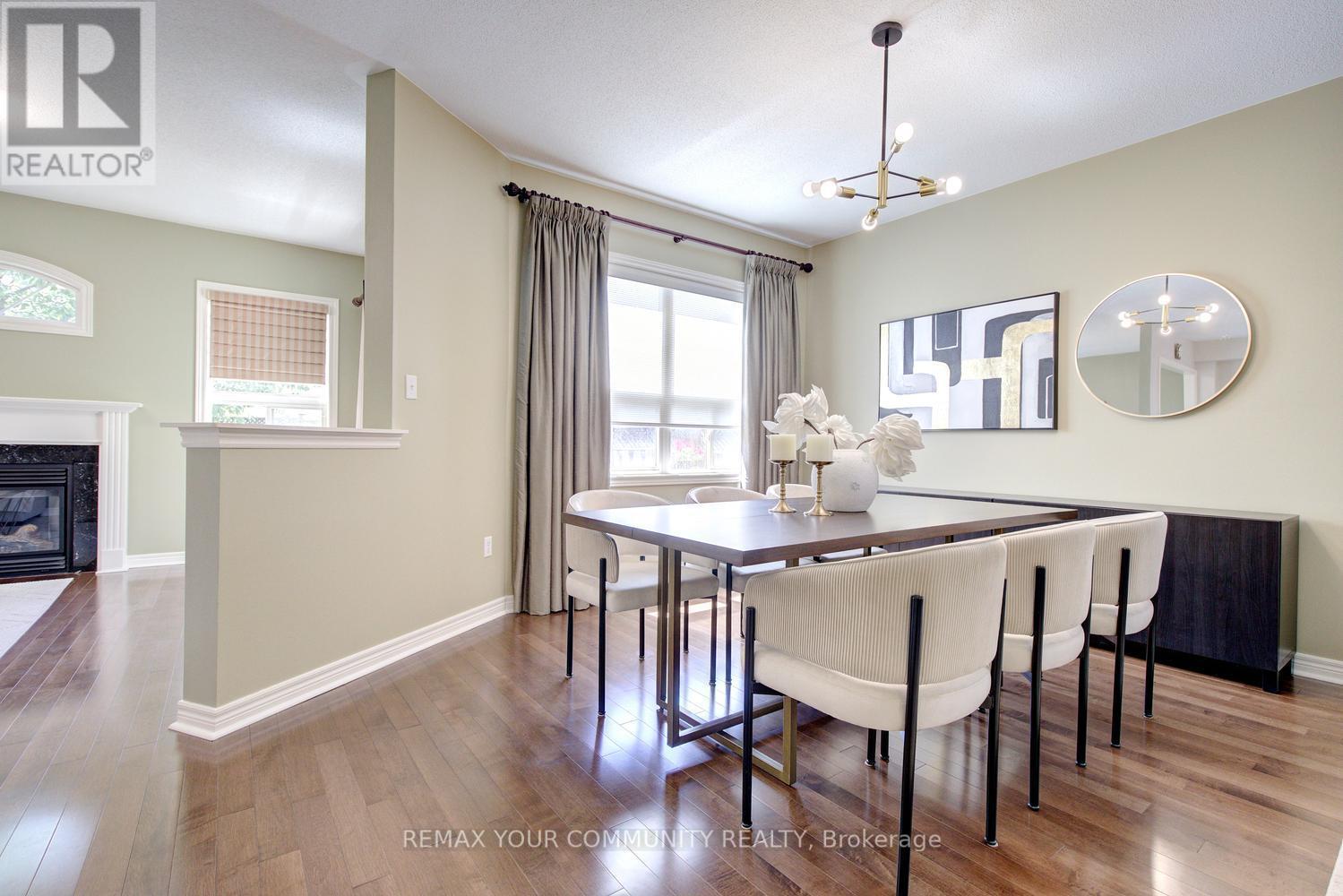 16 Westway Crescent, Vaughan, ON - Indoor Photo Showing Dining Room With Fireplace
