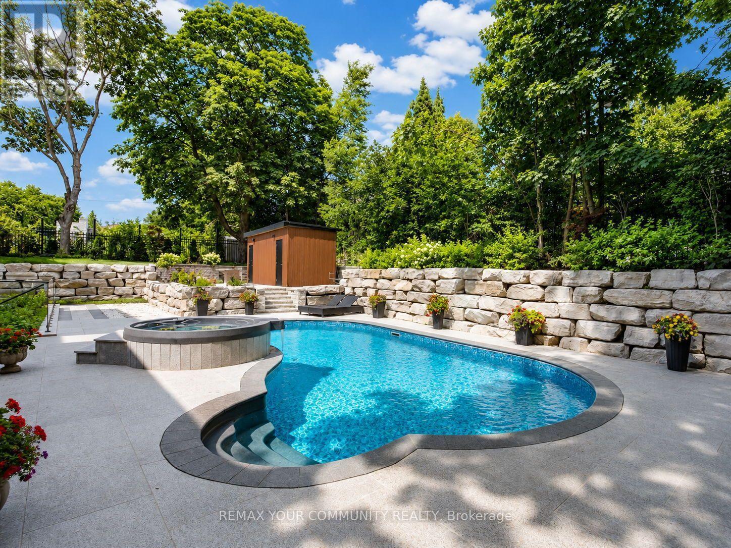 35 Riverside Boulevard, Vaughan, ON - Outdoor With In Ground Pool With Backyard