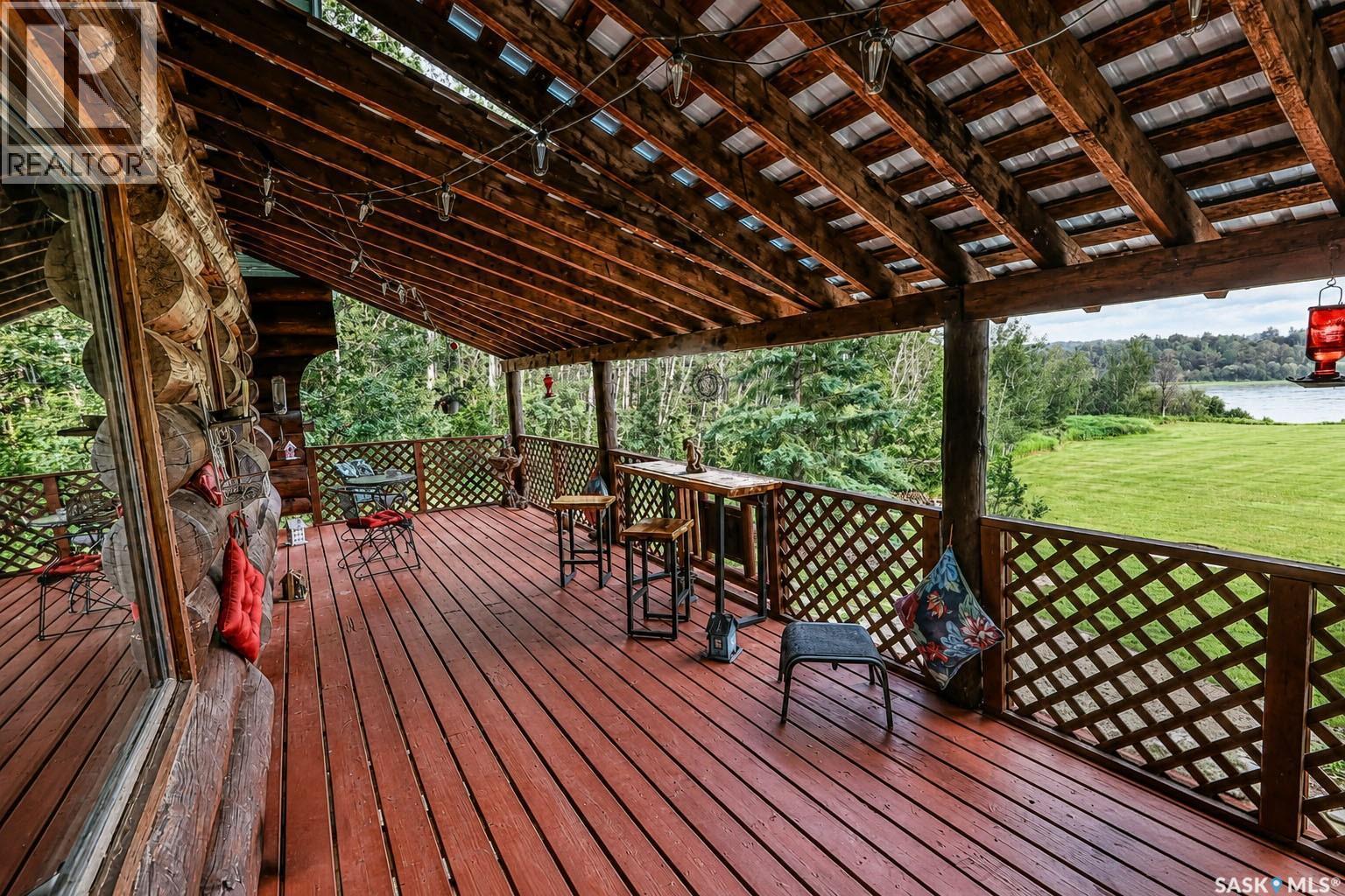 South Sask River Front Acreage, Prince Albert Rm No. 461, SK - Outdoor With Deck Patio Veranda With Exterior