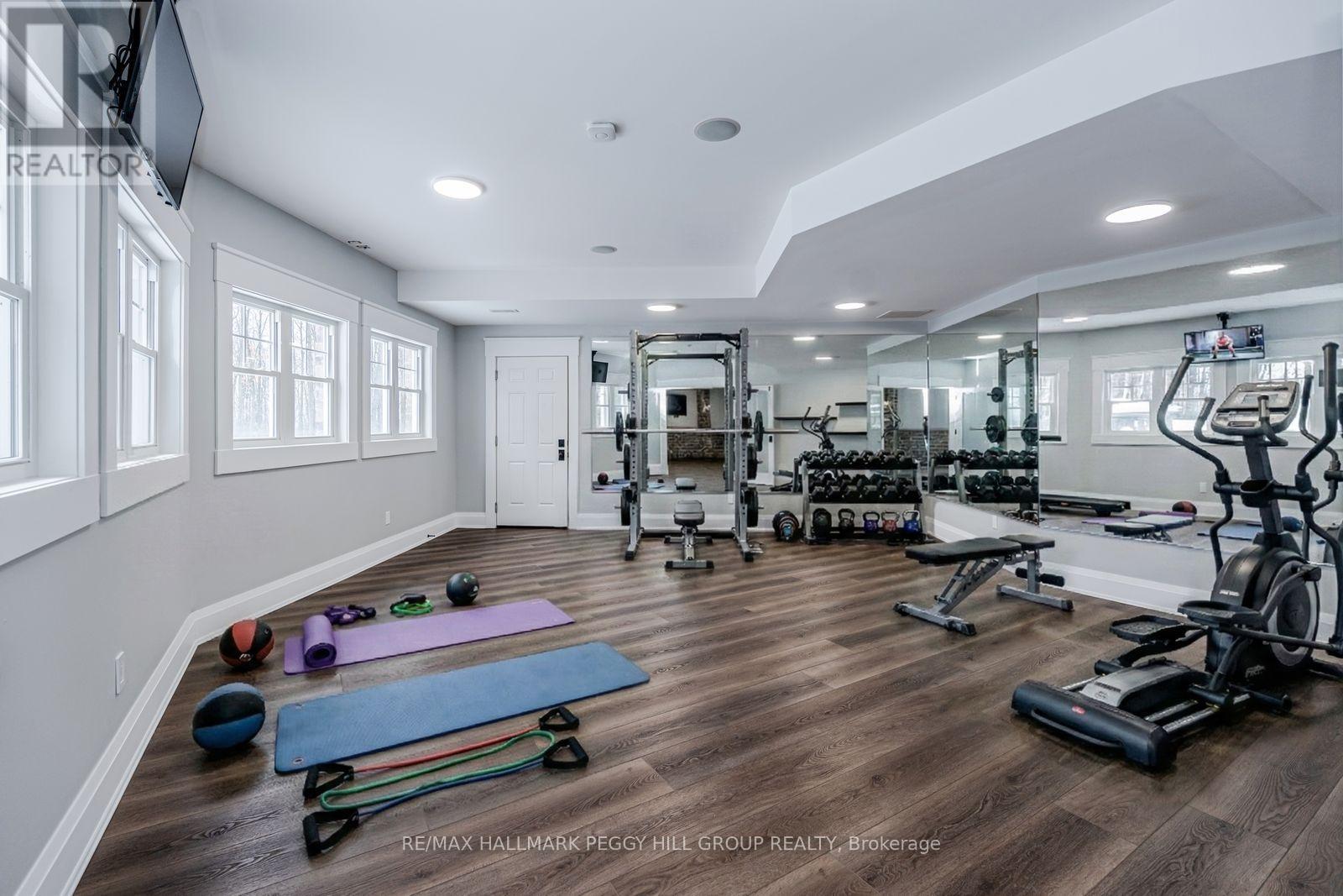 16 Heron Boulevard, Springwater, ON - Indoor Photo Showing Gym Room