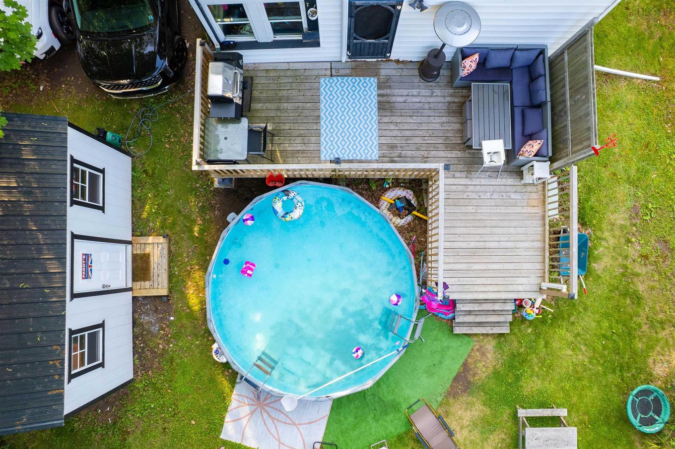 42 Victoria Street, Amherst, NS - Outdoor With Above Ground Pool With Exterior