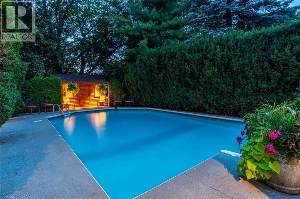 138 Judith Crescent, Ancaster, ON - Outdoor With In Ground Pool With Backyard