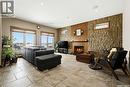 7502 Lilac Place, Regina, SK  - Indoor Photo Showing Living Room With Fireplace 