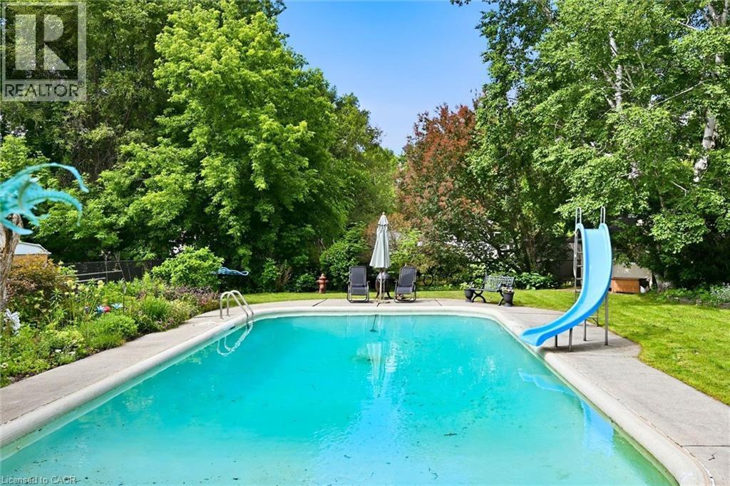 938 Cloverleaf Drive, Burlington, ON - Outdoor With In Ground Pool With Backyard