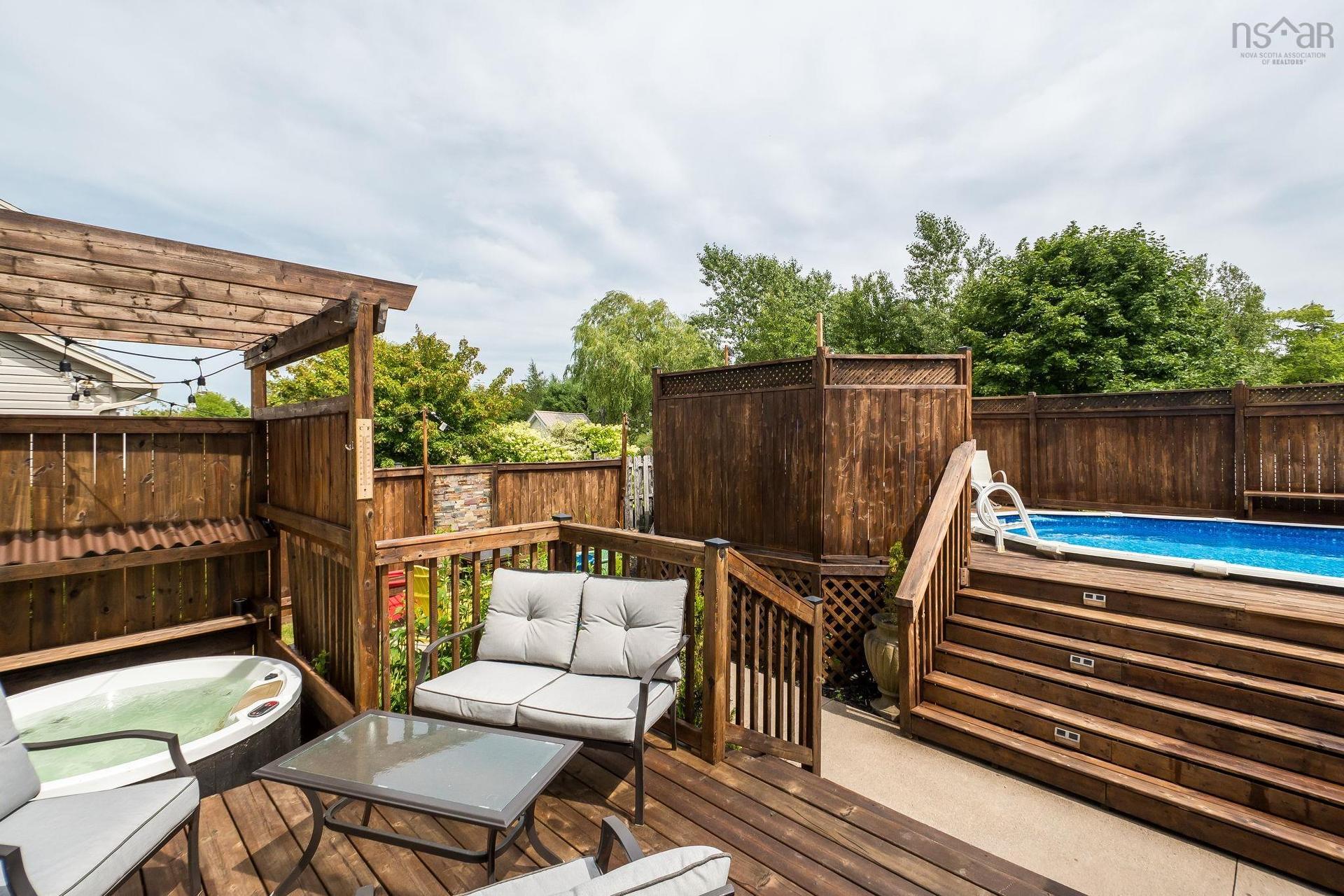 37 Pearl Drive, Colby, NS - Outdoor With Above Ground Pool With Deck Patio Veranda With Exterior