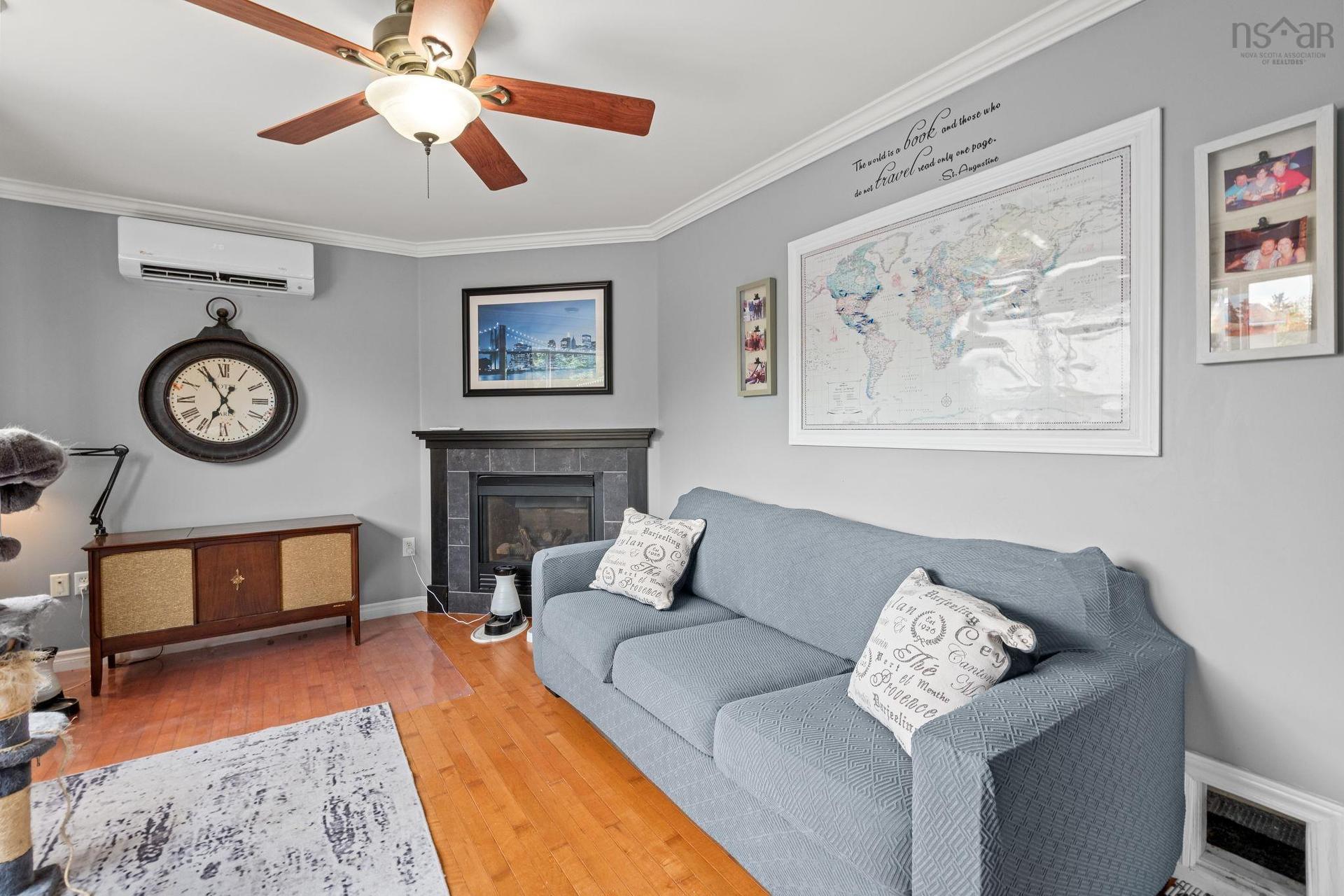 37 Pearl Drive, Colby, NS - Indoor Photo Showing Living Room With Fireplace