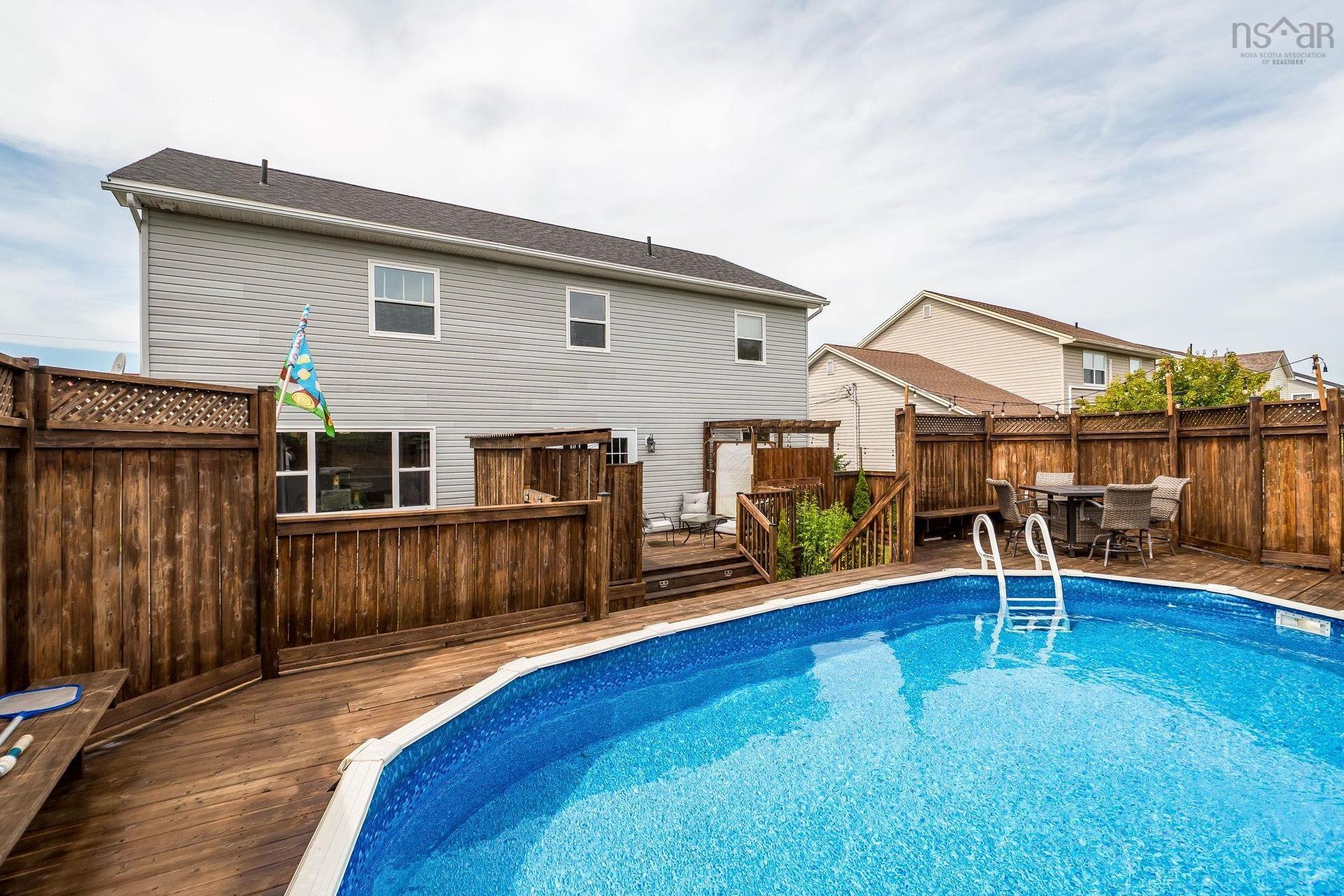 37 Pearl Drive, Colby, NS - Outdoor With Above Ground Pool With Deck Patio Veranda With Exterior