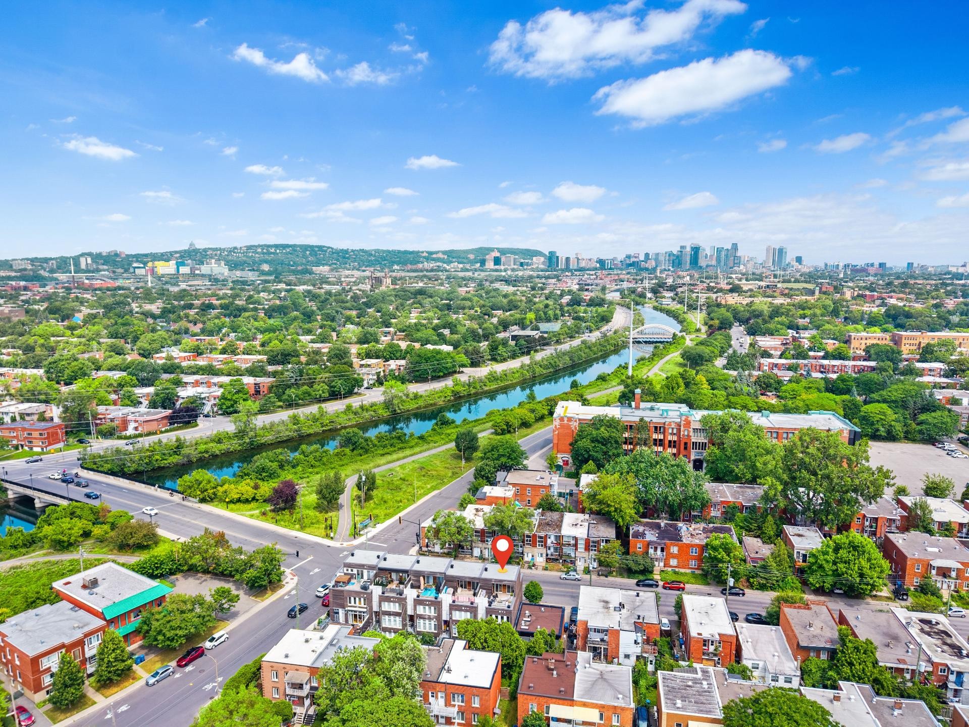Aerial View - 1210 Rue Woodland, Montréal (Verdun/Île-Des-Soeurs), QC - Outdoor With View