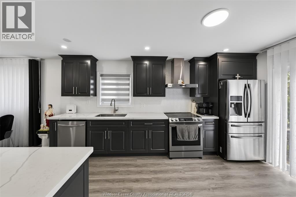 4844 Whitefish Crescent, Windsor, ON - Indoor Photo Showing Kitchen With Stainless Steel Kitchen With Upgraded Kitchen