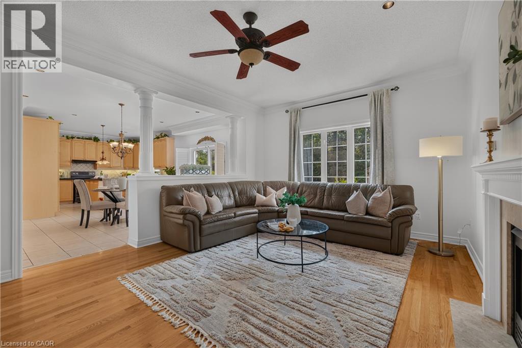 26 Packham Circle, Brampton, ON - Indoor Photo Showing Living Room With Fireplace