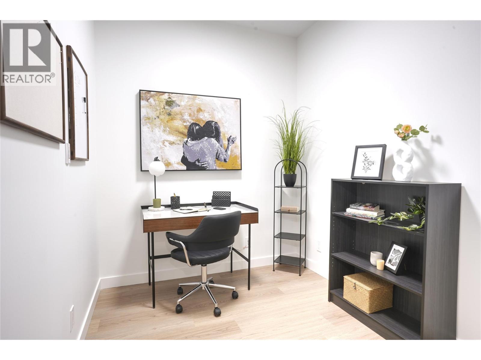 Second Bedroom or Den. (No Window, has closet). Photo from similar unit. - 1380 Pridham Avenue Unit# 314, Kelowna, BC - Indoor Photo Showing Office