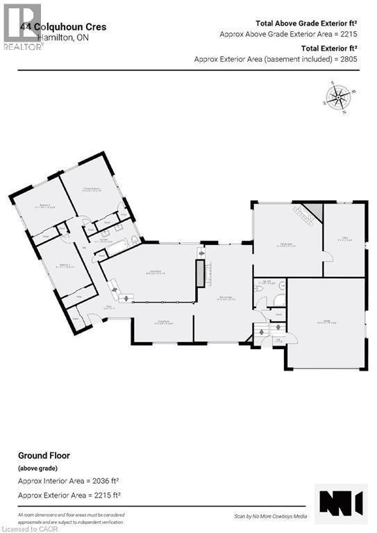 spacious main level floorplan - 44 Colquhoun Crescent, Hamilton, ON - Other