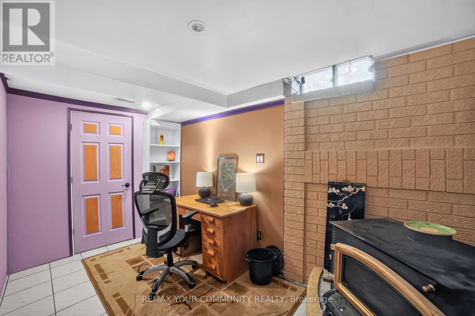 79 Westhampton Drive, Vaughan, ON - Indoor Photo Showing Office With Fireplace