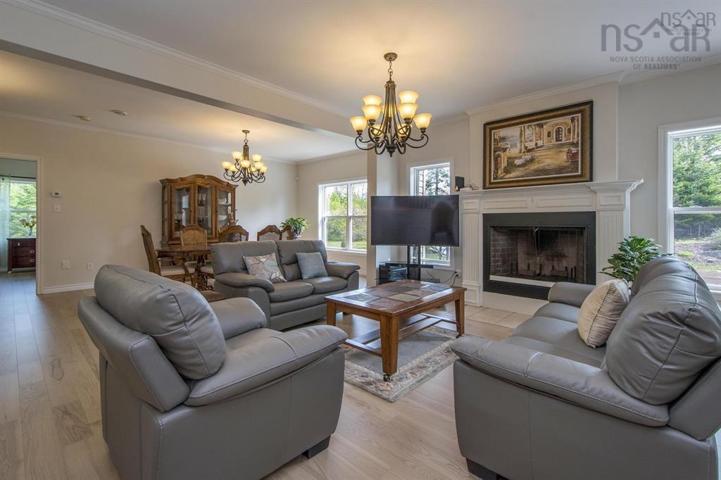 31 Grebe Avenue, Timberlea, NS - Indoor Photo Showing Living Room With Fireplace