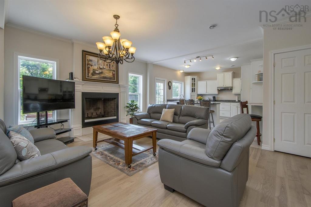31 Grebe Avenue, Timberlea, NS - Indoor Photo Showing Living Room With Fireplace