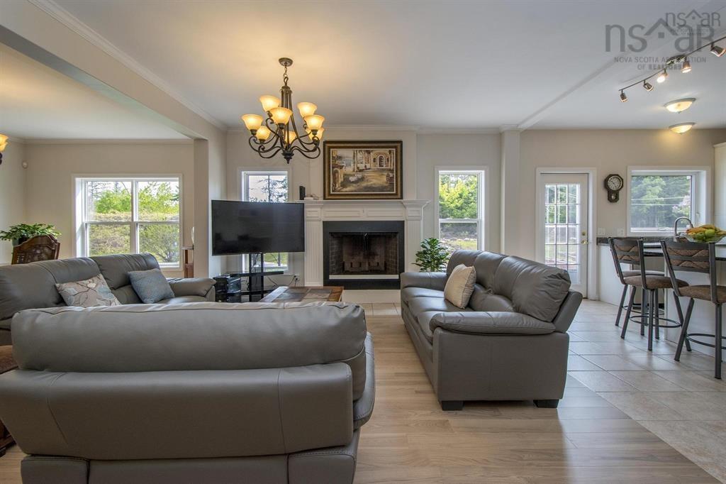 31 Grebe Avenue, Timberlea, NS - Indoor Photo Showing Living Room With Fireplace