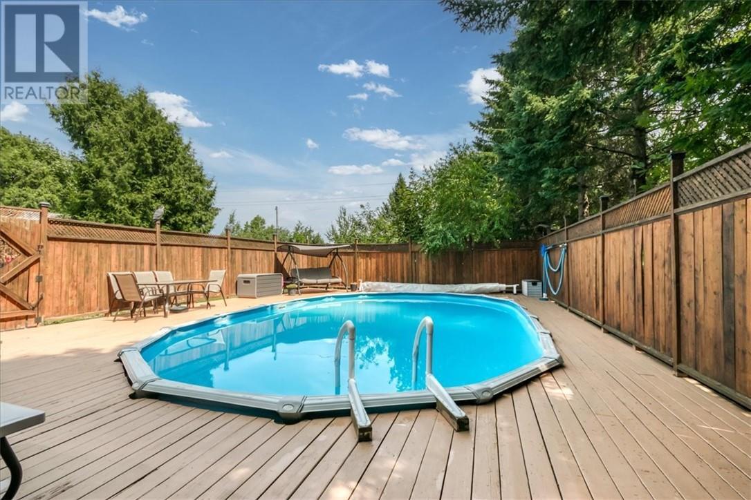 347 Moonrock, Sudbury, ON - Outdoor With Above Ground Pool With Deck Patio Veranda