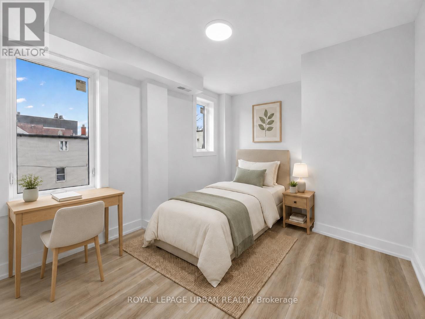 Bedroom B Virtually Staged - B - 851 Danforth Avenue, Toronto, ON