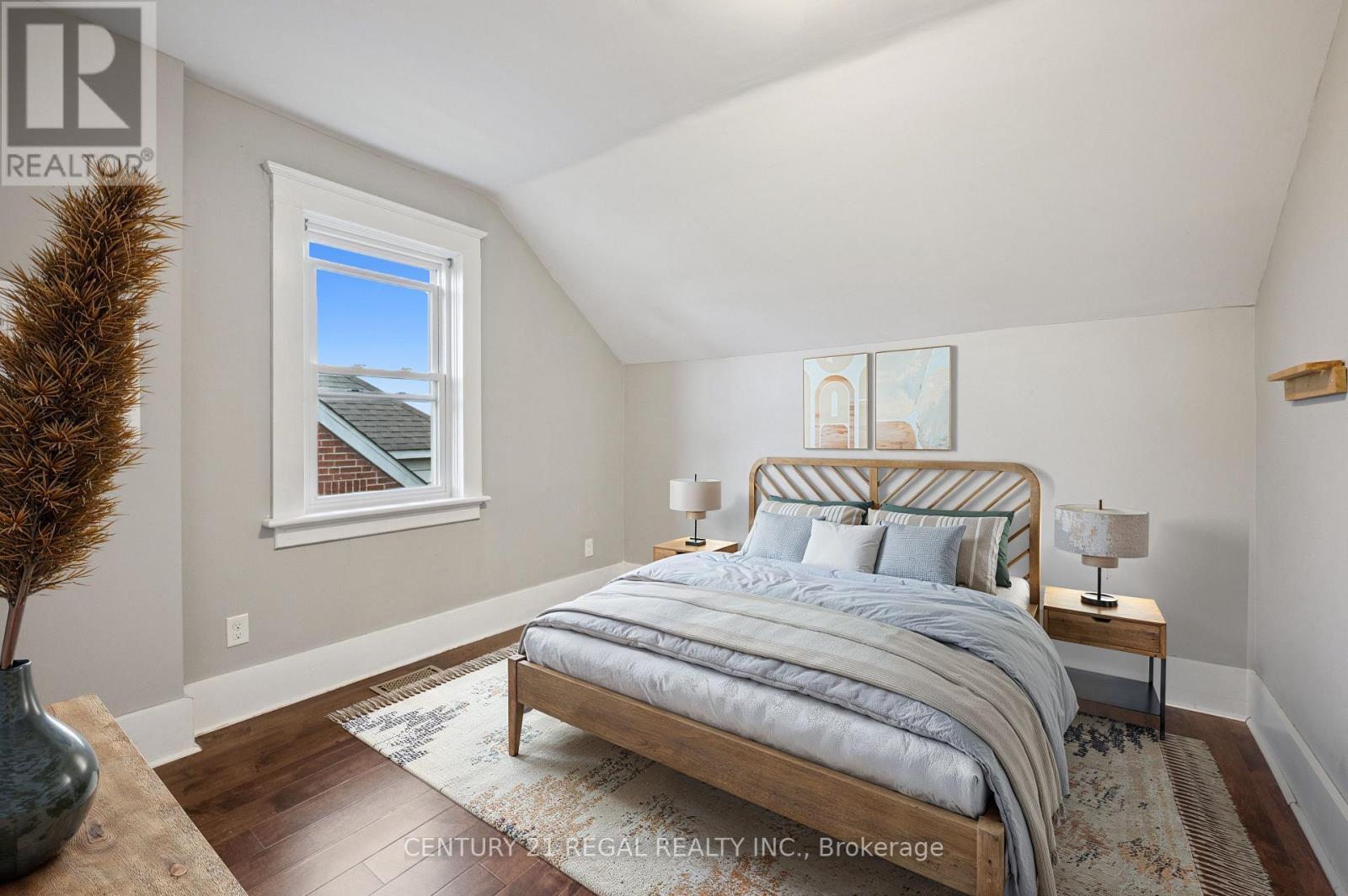 Virtually Staged - 14 Stirling Avenue N, Kitchener, ON - Indoor Photo Showing Bedroom