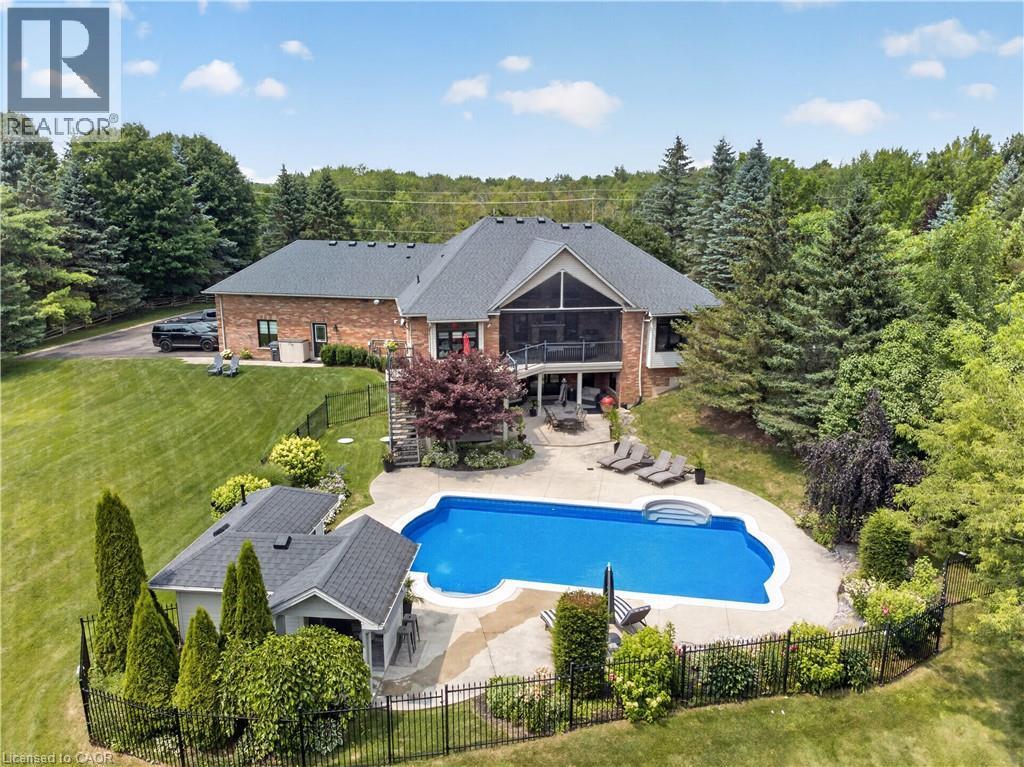 2050 15 Side Road, Milton, ON - Outdoor With In Ground Pool