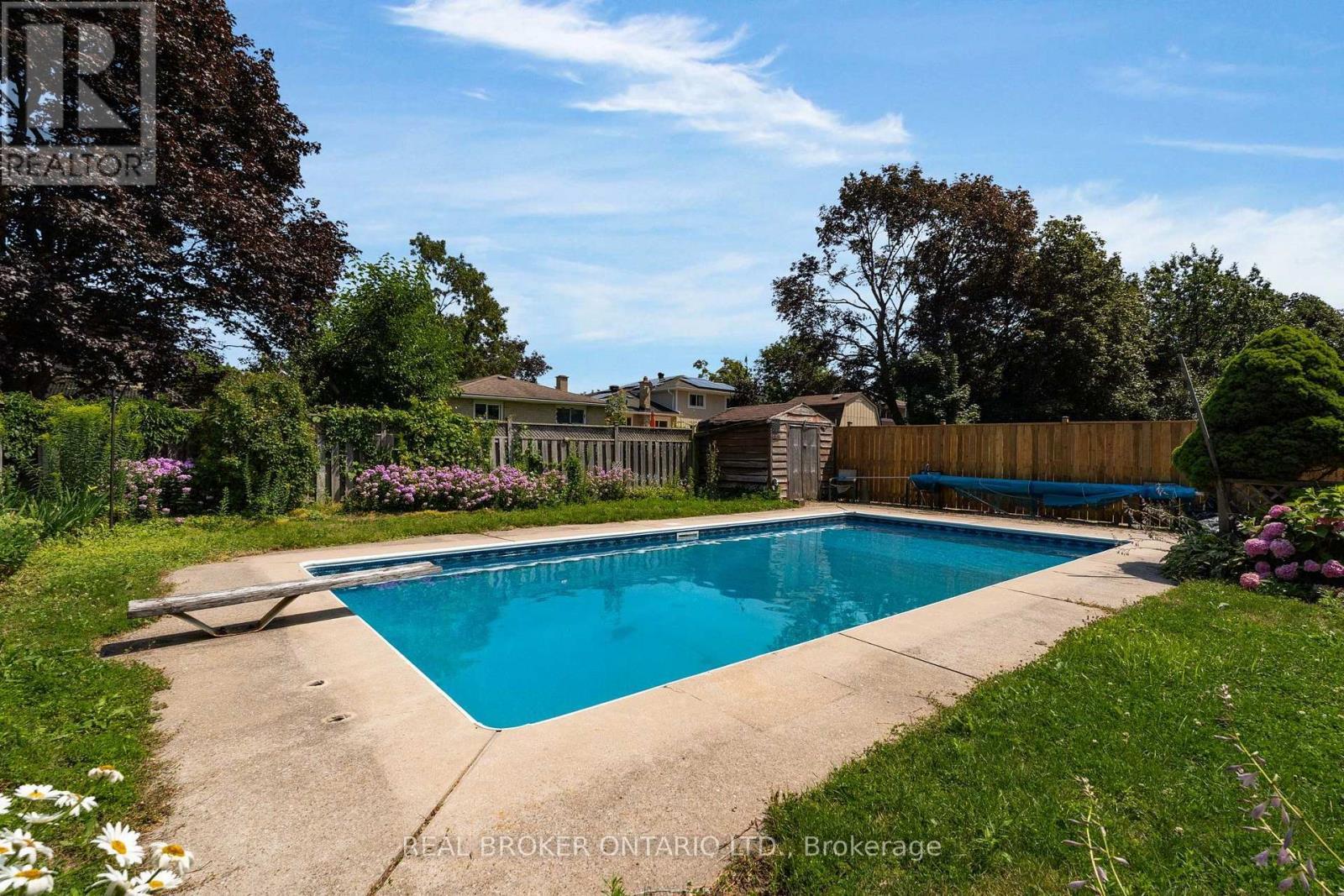 277 Cook Street, Barrie, ON - Outdoor With In Ground Pool With Backyard