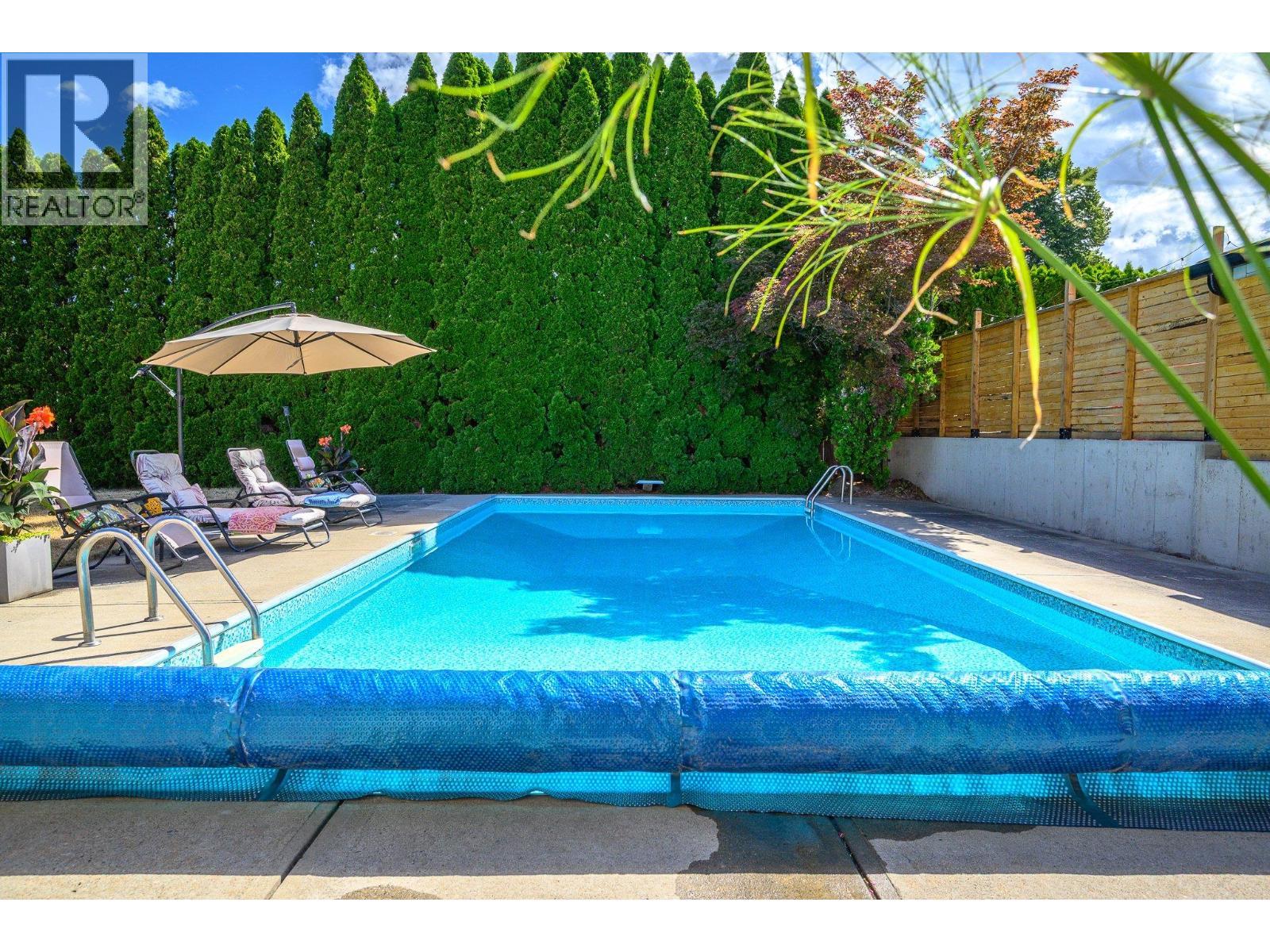 7807 Corona Court, Coldstream, BC - Outdoor With In Ground Pool With Backyard