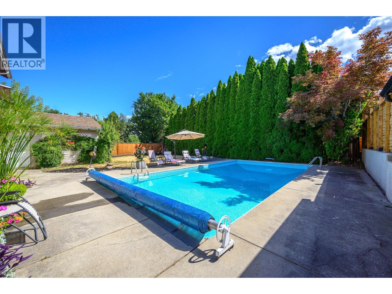 7807 Corona Court, Coldstream, BC - Outdoor With In Ground Pool With Backyard