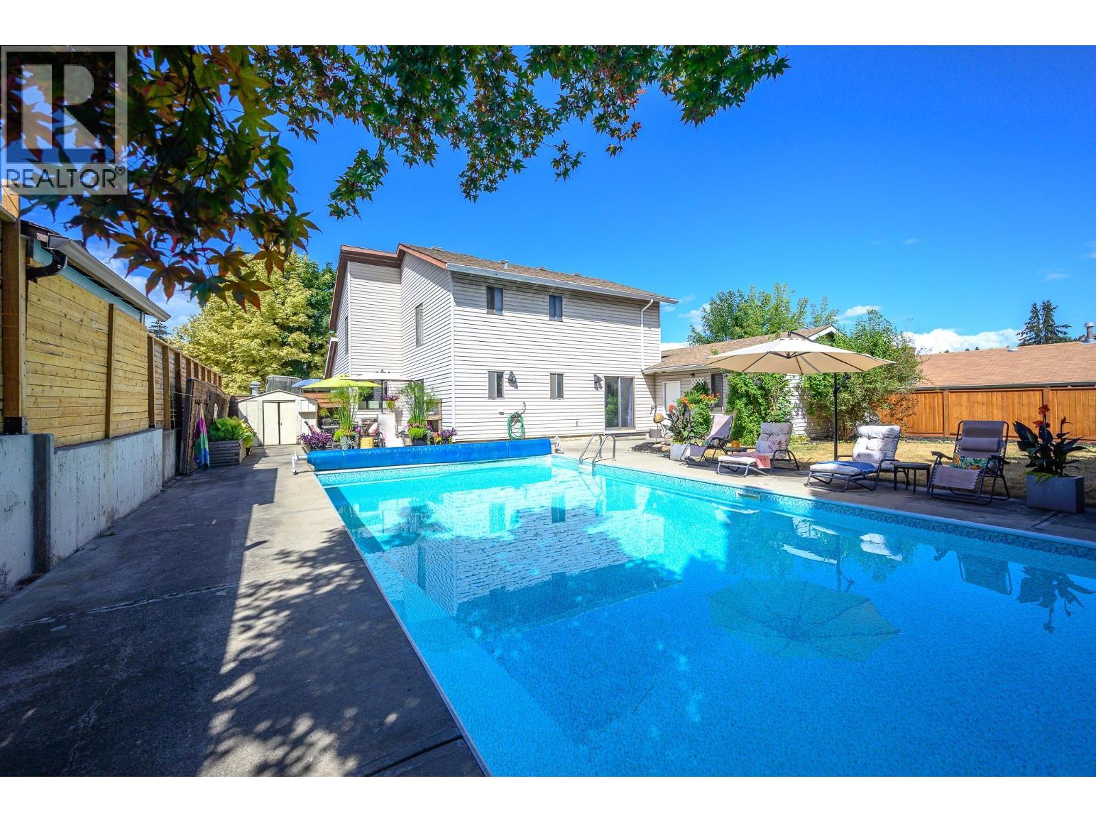 7807 Corona Court, Coldstream, BC - Outdoor With In Ground Pool With Backyard