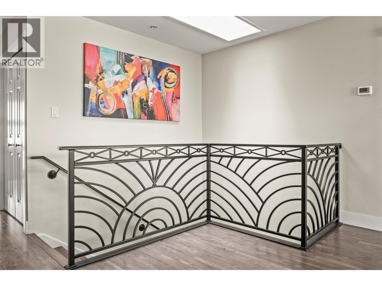 Custom Architectural Steel Staircase Railing - 4119 15 Avenue, Vernon, BC - Indoor