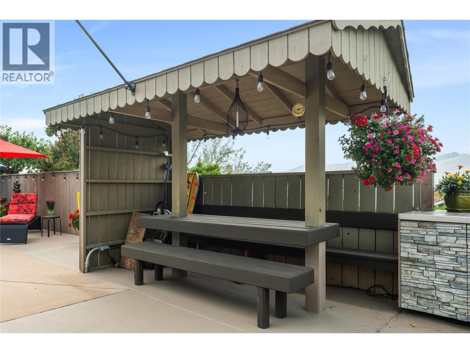 Sitting Area with BBQ - 4119 15 Avenue, Vernon, BC - Outdoor