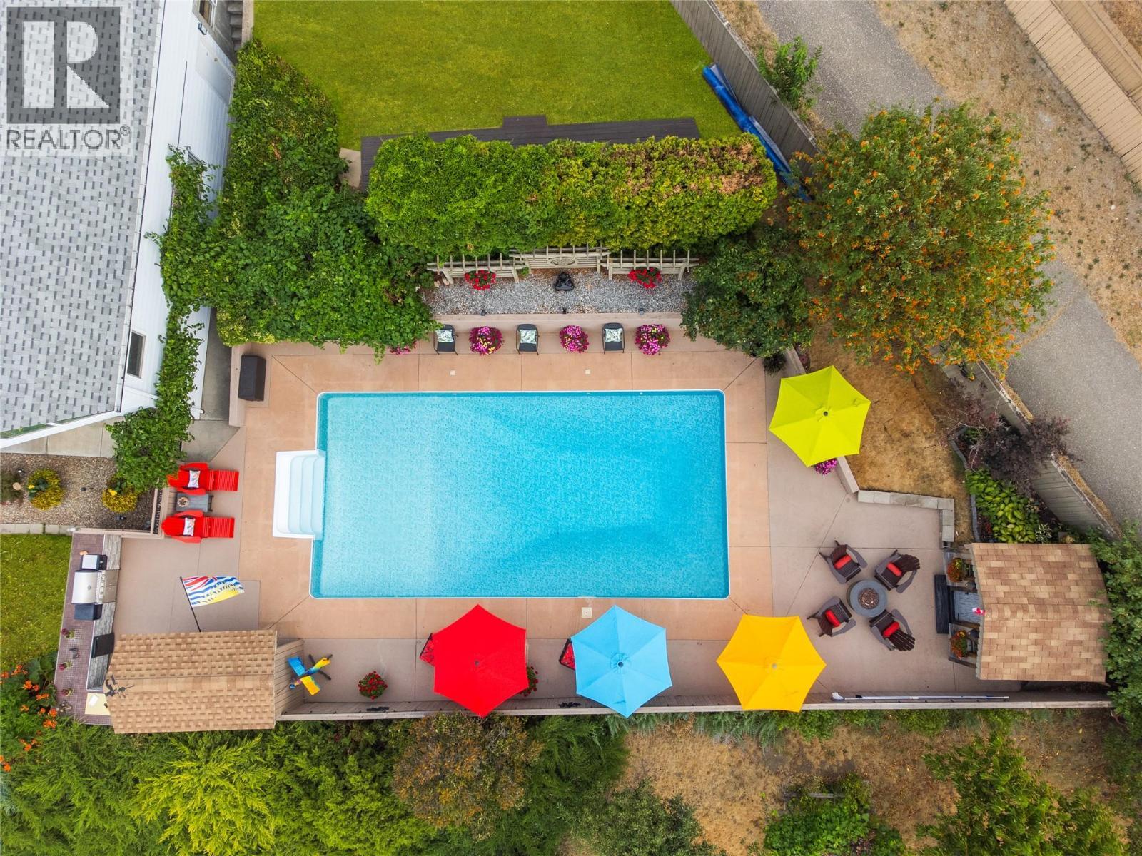 4119 15 Avenue, Vernon, BC - Outdoor With In Ground Pool