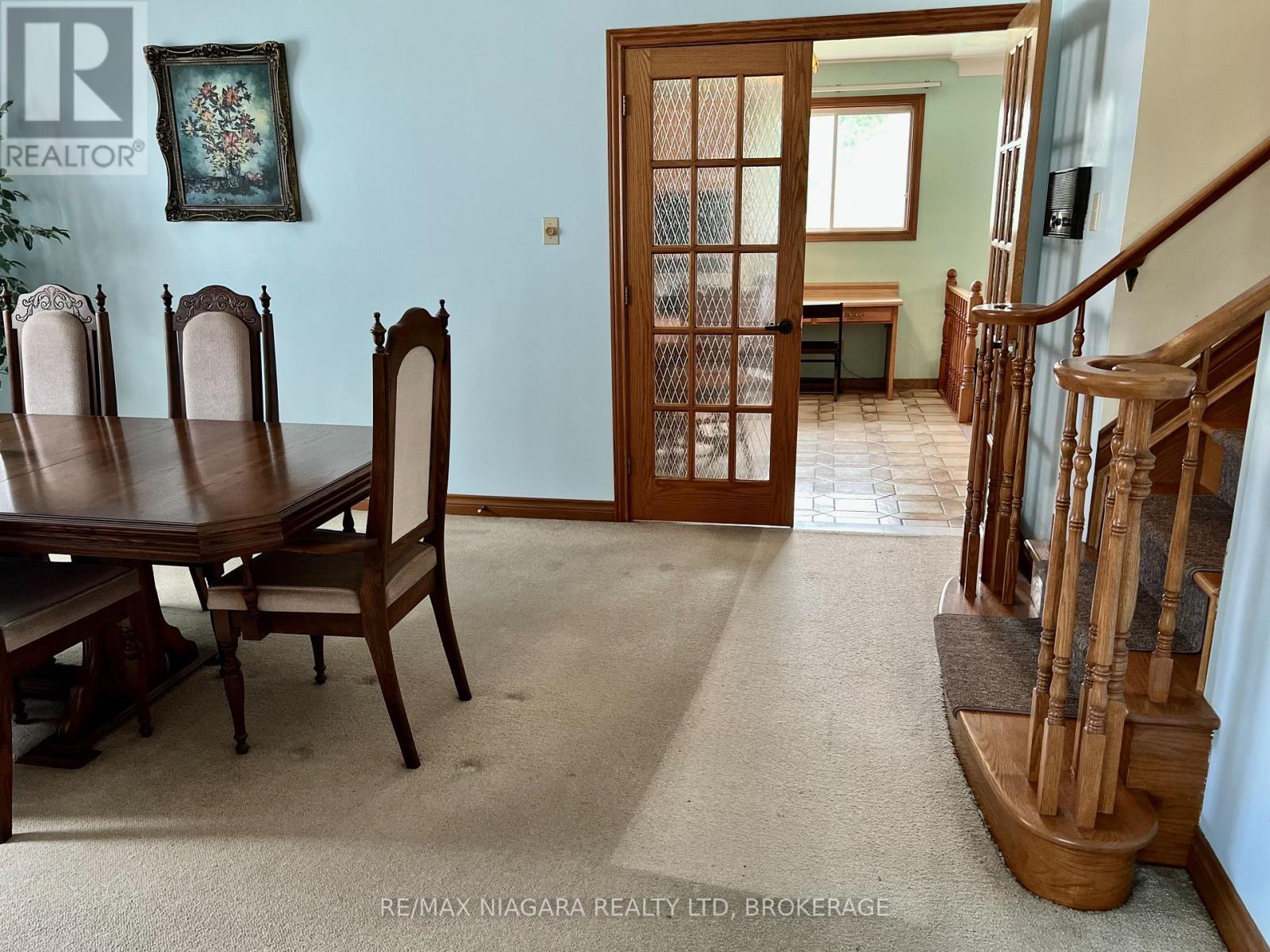 Formal Dining Room with French Glass Doors - 4628 Baldwin Avenue, Niagara Falls (Ascot), ON - Indoor Photo Showing Dining Room