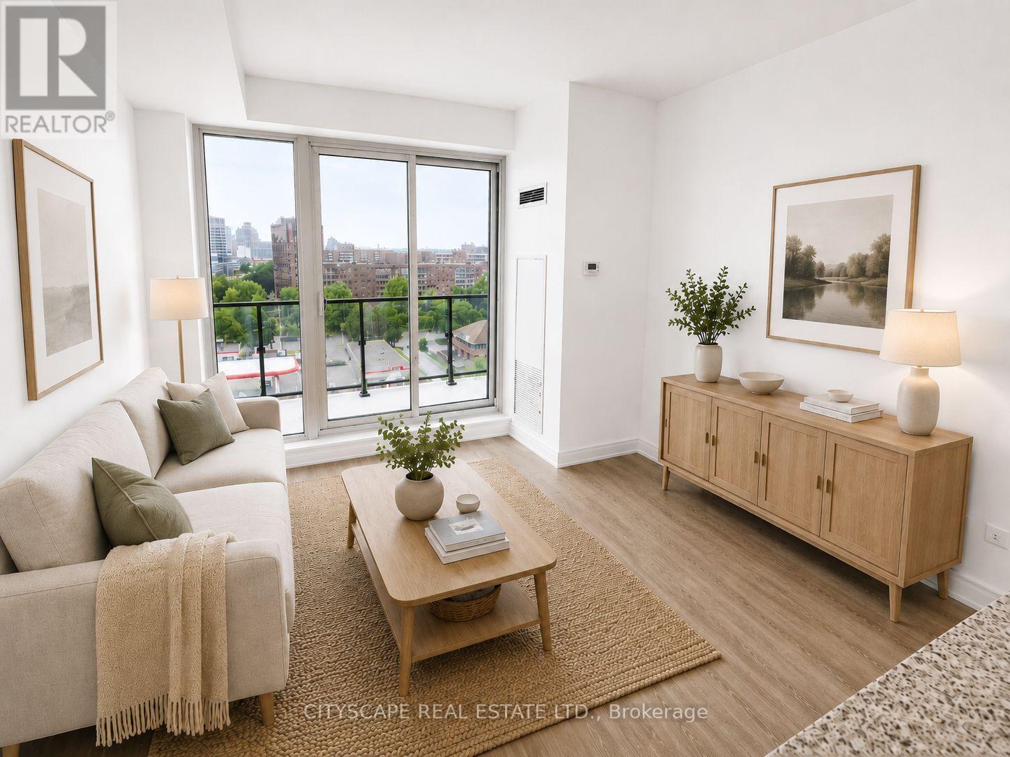 VIRTUAL STAGED - 1003 - 9618 Yonge Street, Richmond Hill, ON - Indoor Photo Showing Living Room